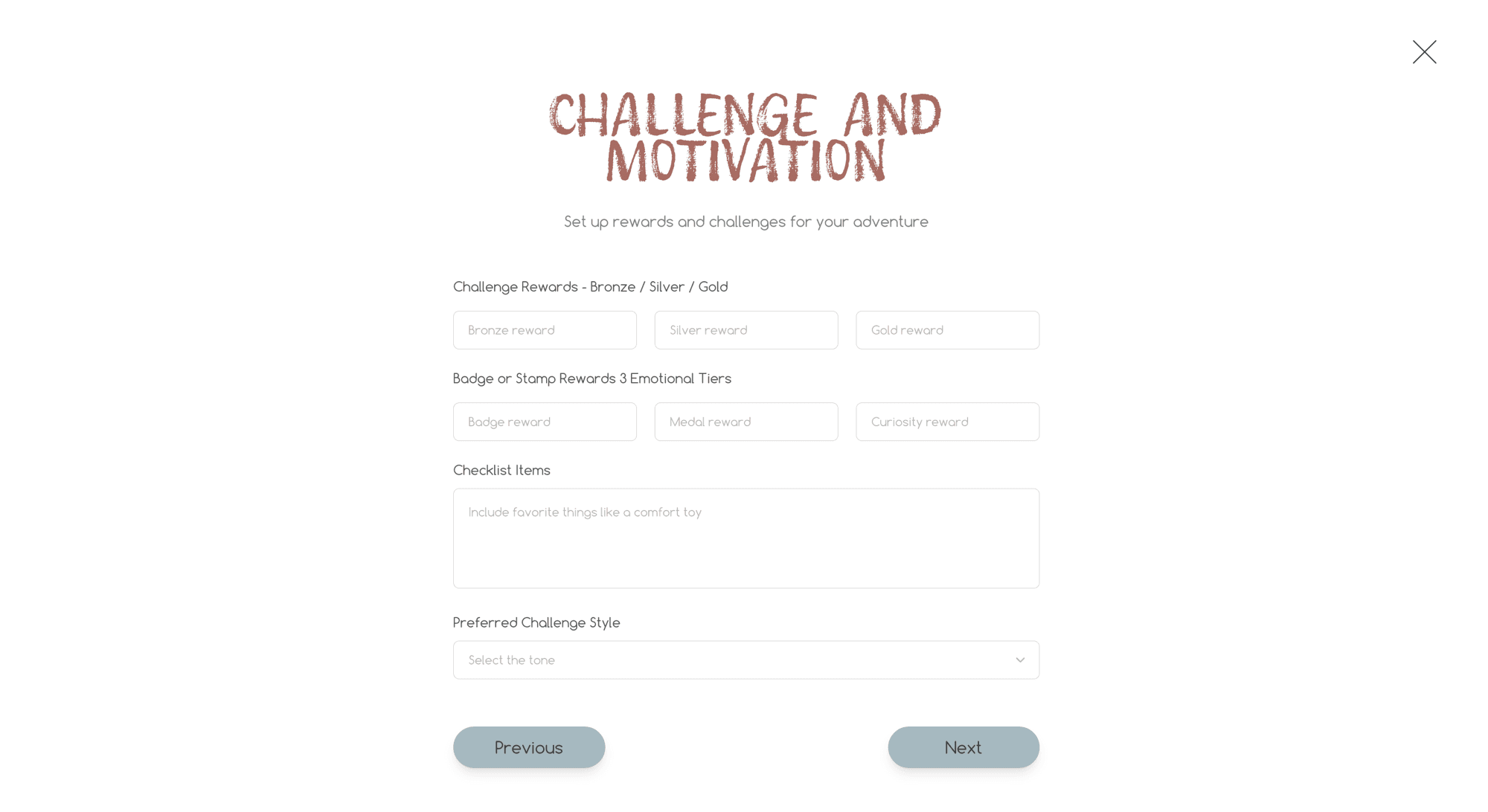 Challenge & Motivation — reward tiers and gamification
