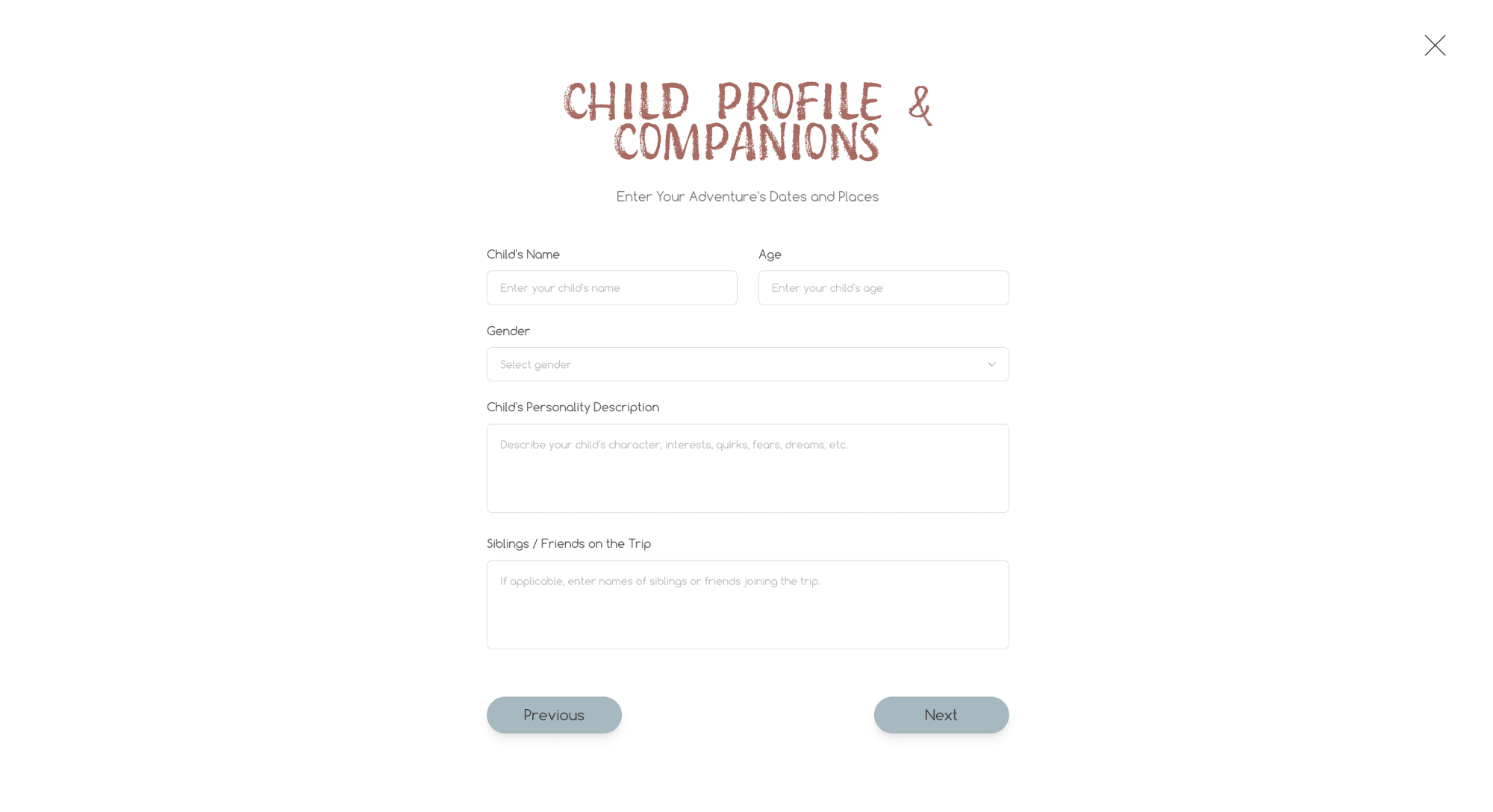 Child Profile & Companions setup for KIMA