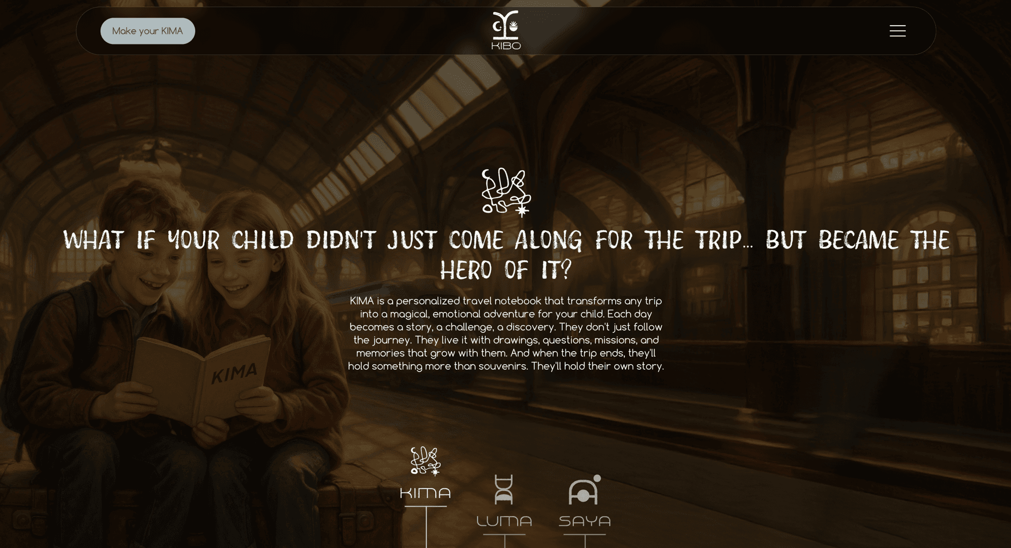 KIMA — Children's adventure notebook